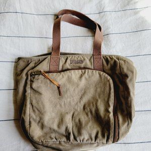 Duluth Trading Co. Tote Bag Brown Canvas